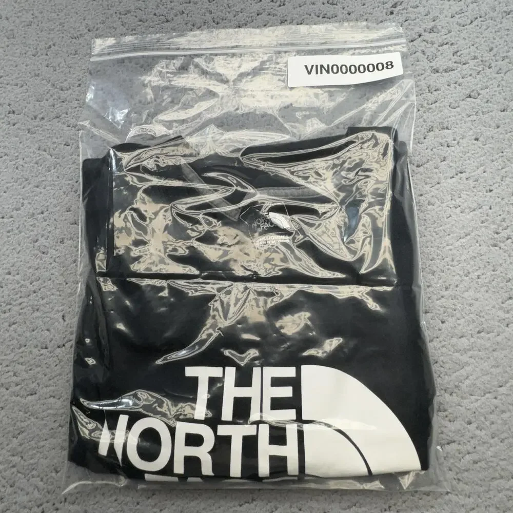 The North Face Shirt Mens Large Black Standard Fit Big Logo‎ Graphic T-Shirt Tee
